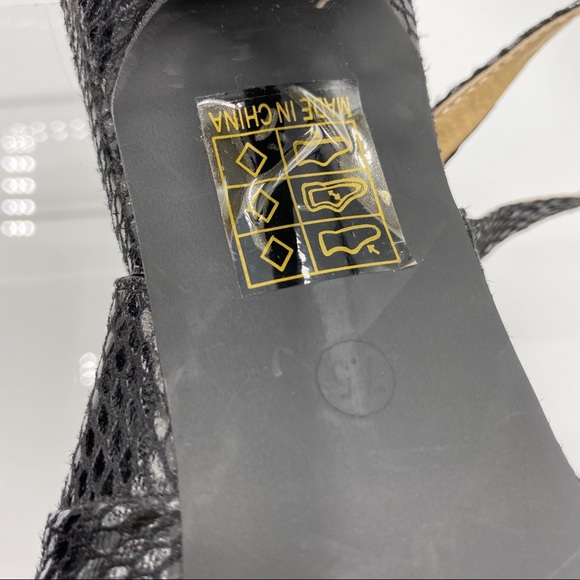 Riverberry black vegan leather snake slingback - Picture 6 of 7